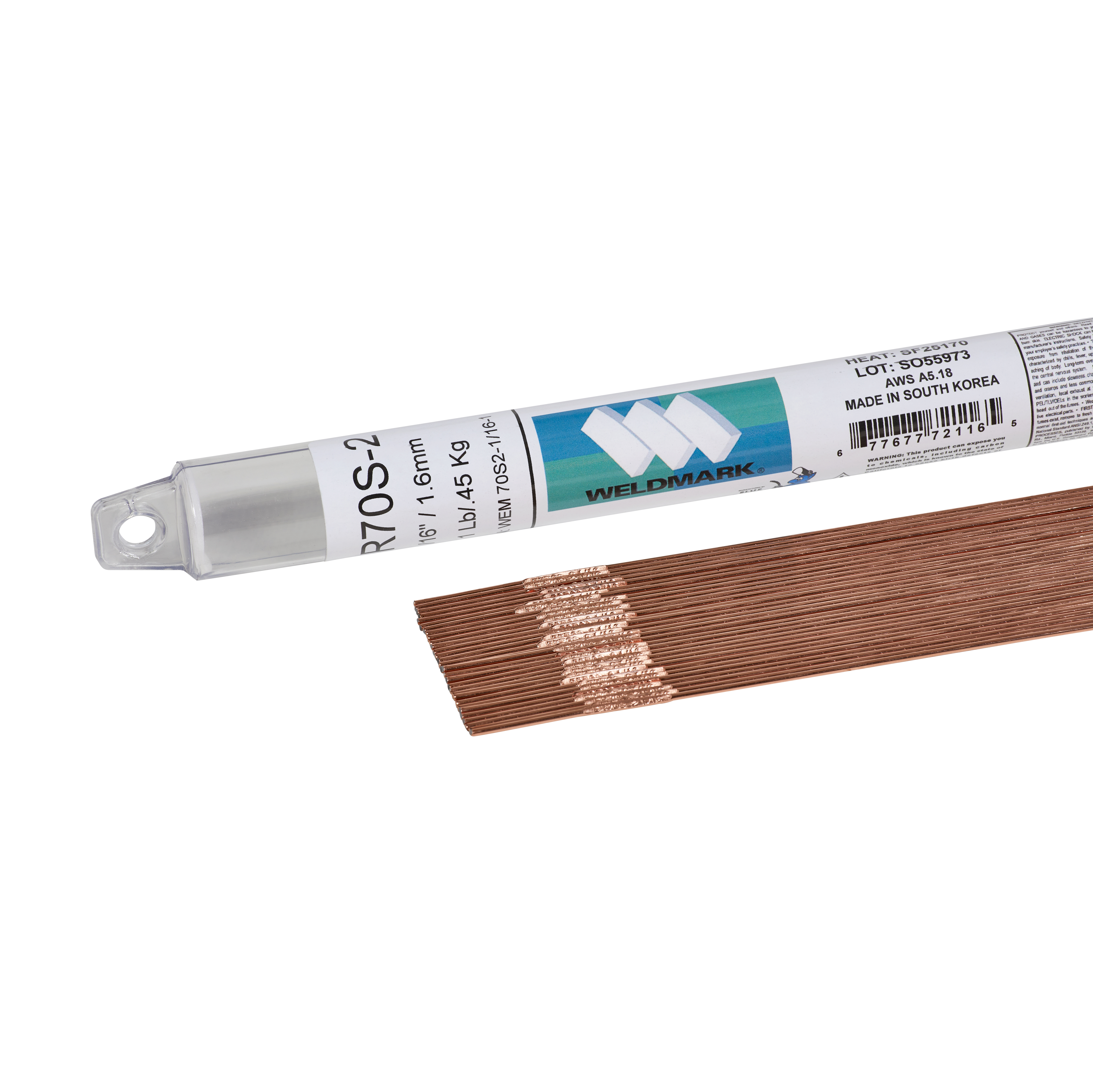 Rod, TIG ER70S2 1/16 X 36 1 lb tube